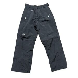 The North Face HyVent Women Rain Waterproof Pants Full Side Zip Size Large Black